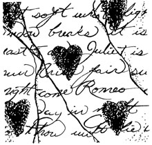 Calligraphy Heart Square