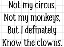 Circus Monkeys Clowns