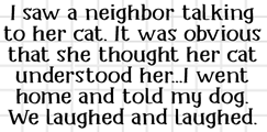 Neighbor Cat Talk
