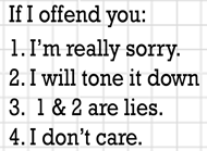 Offend You List