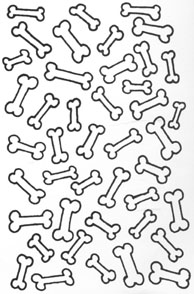 Small Dog Bones Background