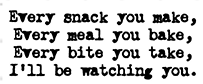 Watching Snacks